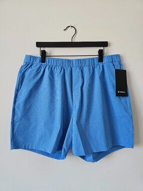 NWT LULULEMON POOL Party Blue ABC WovenAir Pull-On Short 7" Men's XXL